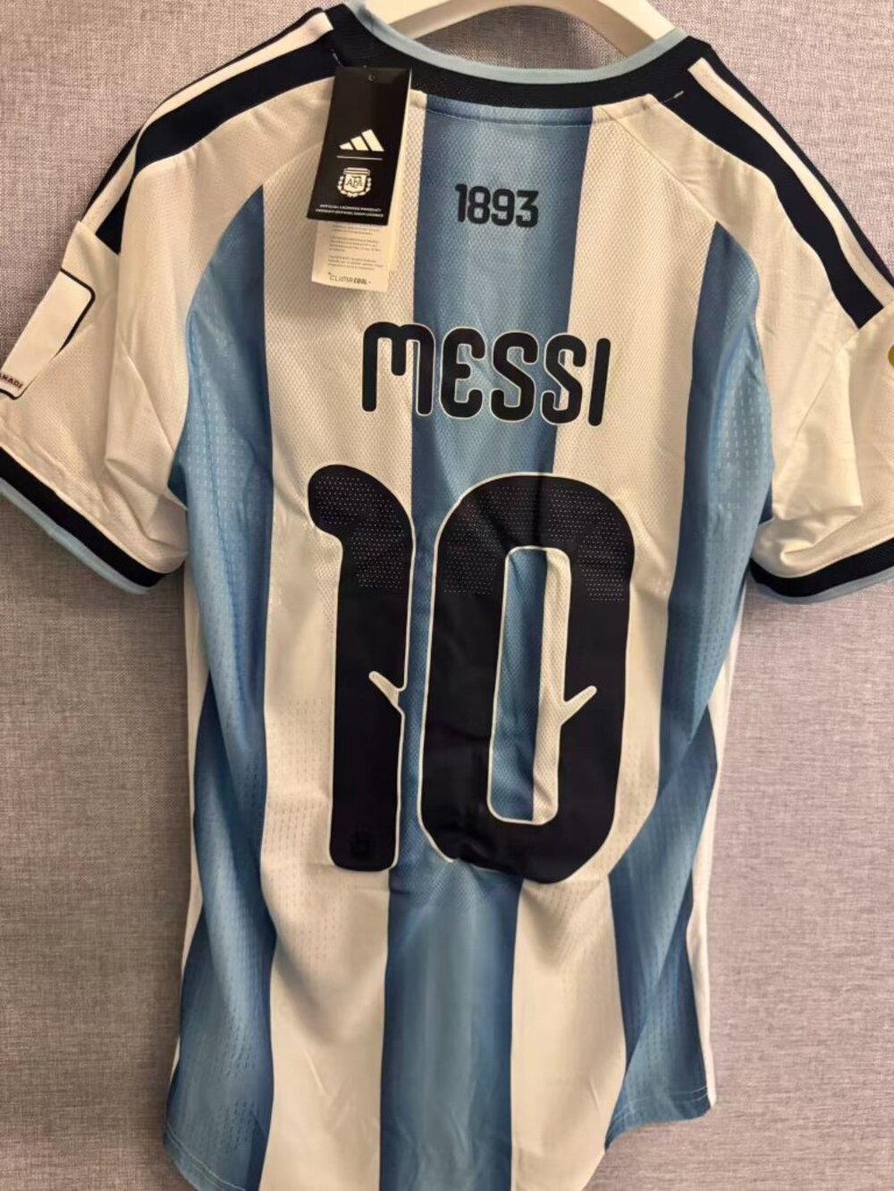 Blue White #10 Soccer Fan Jersey 2026 World Cup - Picture 4 of 8